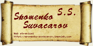 Spomenko Suvačarov vizit kartica